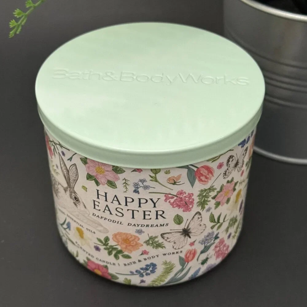 BBW Daffodil Daydreams Bath & Body Works 3 Wick Candle - Picture 4 of 10